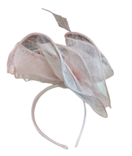 Load image into Gallery viewer, Elegant Pink Fascinator With Pink Feather Detail
