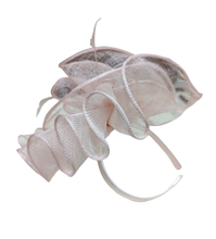 Load image into Gallery viewer, Elegant Pink Fascinator With Pink Feather Detail
