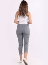 Load image into Gallery viewer, Made In Italy Magic Trousers Soft And Stretchy With Drawstring Waist And Back Pockets
