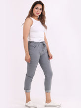 Load image into Gallery viewer, Made In Italy Magic Trousers Soft And Stretchy With Drawstring Waist And Back Pockets
