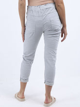 Load image into Gallery viewer, Made In Italy Magic Trousers Soft And Stretchy With Drawstring Waist And Back Pockets
